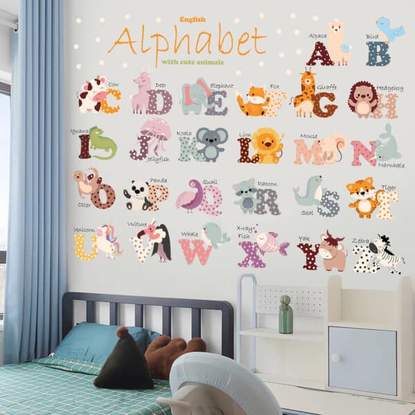 Αυτοκόλλητο Τοίχου Sipo Animal Alphabet