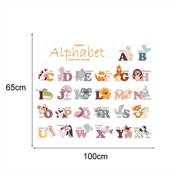 Αυτοκόλλητο Τοίχου Sipo Animal Alphabet