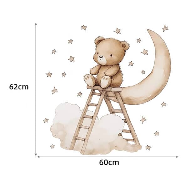 Αυτοκόλλητο Τοίχου Sipo Teddy bear on a ladder - Image 8