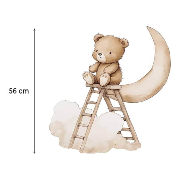 Αυτοκόλλητο Τοίχου Sipo Teddy bear on a ladder - Image 6