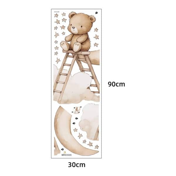 Αυτοκόλλητο Τοίχου Sipo Teddy bear on a ladder - Image 7