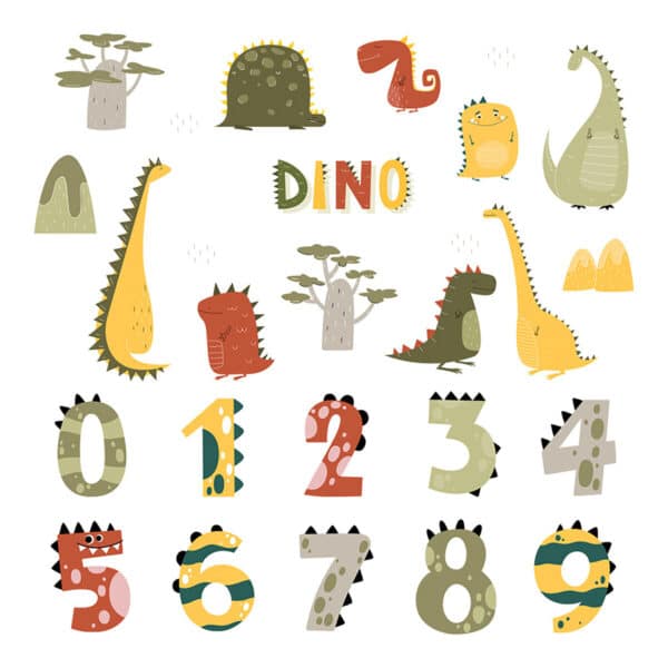 Αυτοκόλλητο Τοίχου Sipo Dino Numbers - Image 7