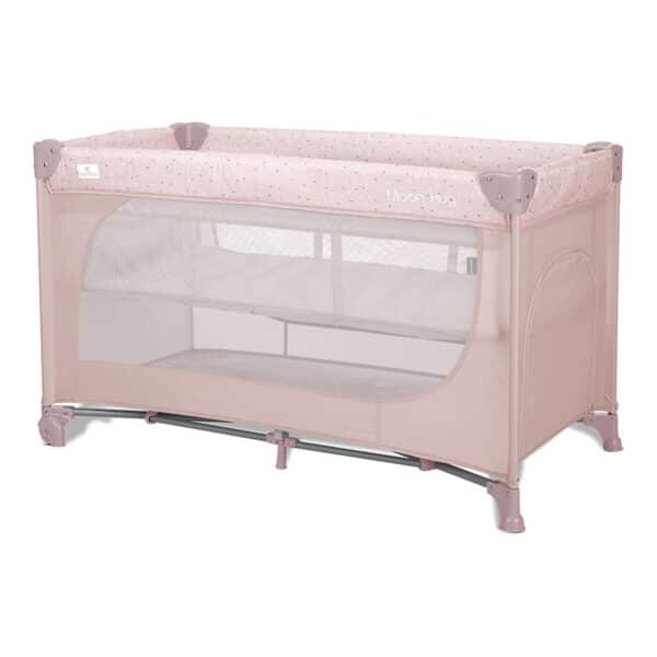 Παρκοκρέβατο 2 Επιπέδων Lorelli One Touch Fold Moon Hug Pink