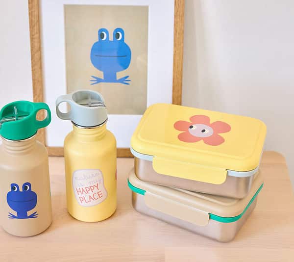 Ανοξείδωτο Παγούρι 500ml Laessig Happy Trails Frog