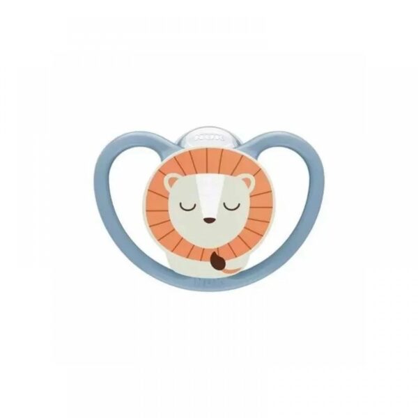 Πιπίλα Σιλικόνης 0-6M Nuk Perfect Match Air Night Lion Blue
