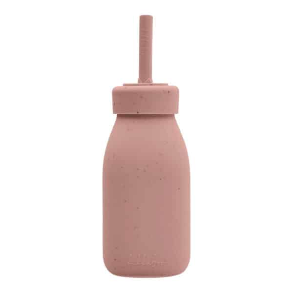 Μπουκάλι Με Καλαμάκι Σιλικόνης Kikka Boo Platinum Blush