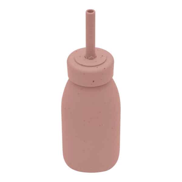 Μπουκάλι Με Καλαμάκι Σιλικόνης Kikka Boo Platinum Blush - Image 2
