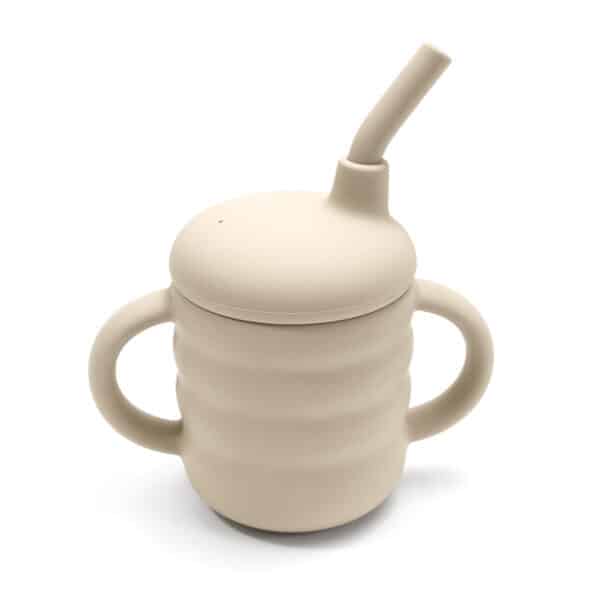 Βρεφικό Ποτήρι Σιλικόνης Amek Toys Beige