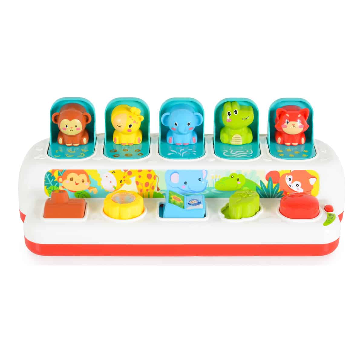 Παιχνίδι Pop Up Ζωάκια με Ήχο Fivestar Toys Jungle 35165 White