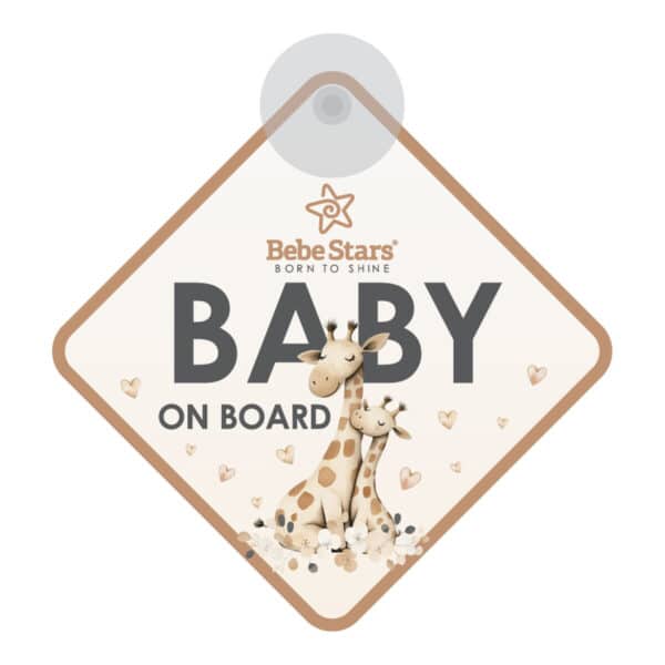 Σήμα Αυτοκινήτου Με Βεντούζα Baby on Board Bebe Stars