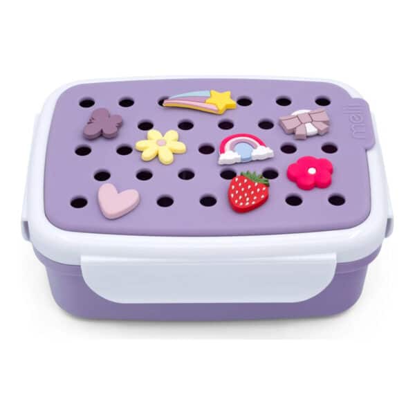 Φαγητοδοχείο με Charms Melii Bento Μωβ