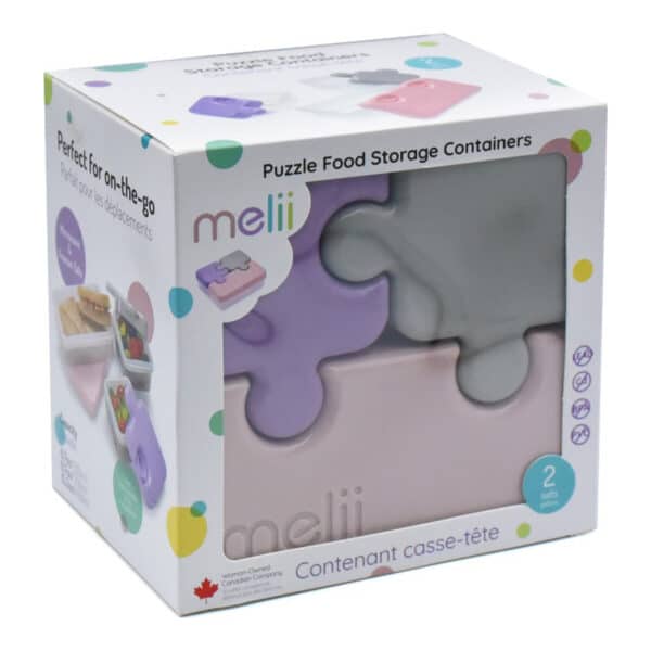 Φαγητοδοχείο 2τμχ Melii Puzzle Bento Girls
