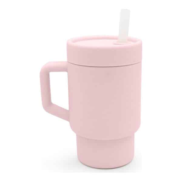 Παγούρι Σιλικόνης με Καλαμάκι Melii Tumbler Ροζ