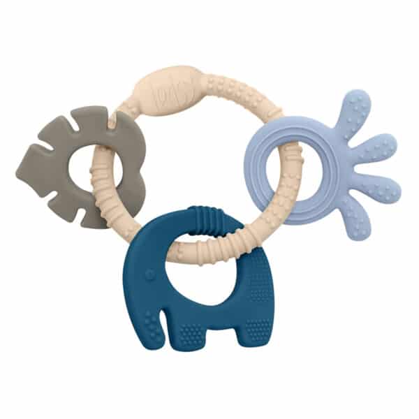 Μασητικά Σιλικόνης 4τμχ Amek Toys Grey Green Blue