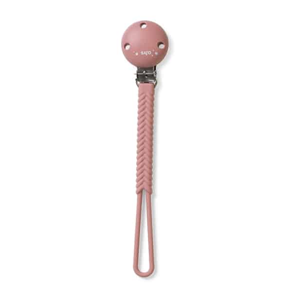 Κλιπ Πιπίλας Σιλικόνης 0+M Saro Old Pink