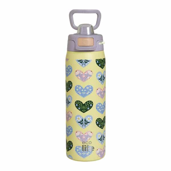 Ανοξείδωτο θερμός 650ml Ecolife Blossom Hearts Thermos