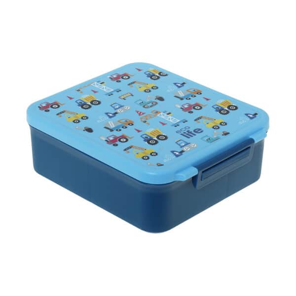 Φαγητοδοχείο με χωρίσματα & θερμομπόλ 1700ml Ecolife Blue cars