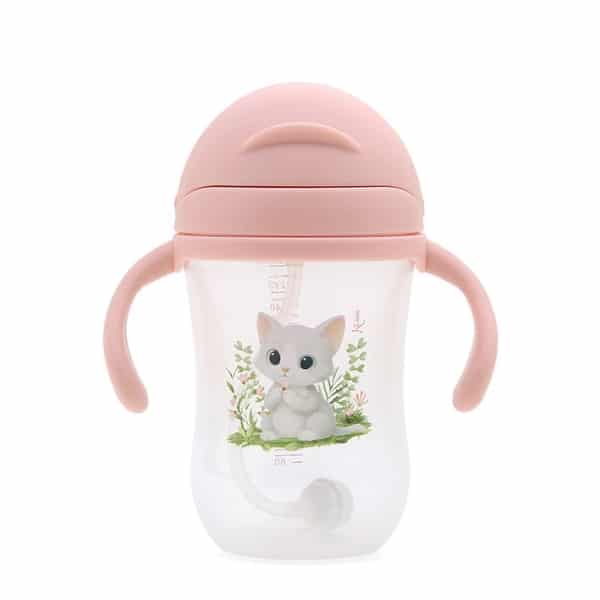 Παγούρι με Λαβές 300ml 6Μ+ Kiokids Γατάκι