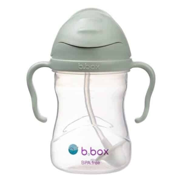 Εκπαιδευτικό Ποτηράκι 240ml με καλαμάκι 6M+ B.Box Sippy Cup Sage