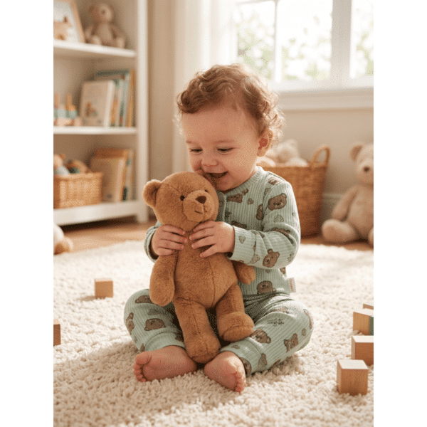 Serafino MAM-70007 Φορμάκι Bebe Αρκουδάκι Πράσινο