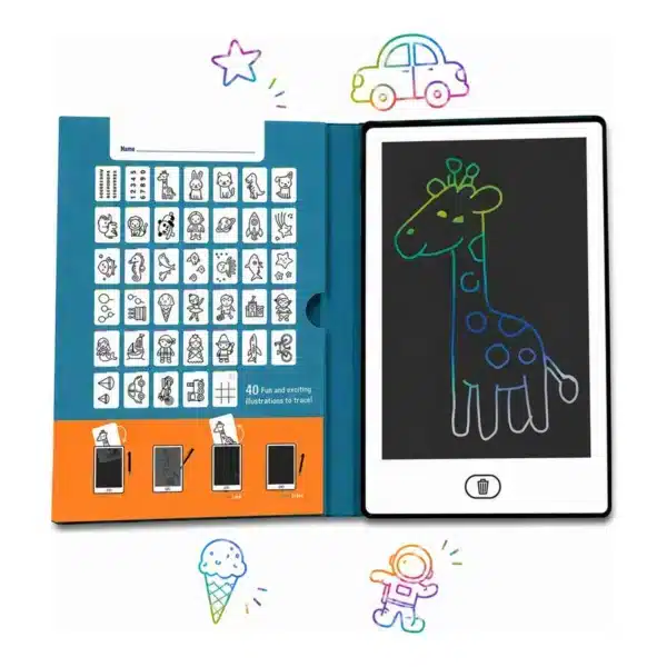 Fun Tablet Ζωγραφικής για Παιδιά με LCD Οθόνη 8.5” & 40 Κάρτες ZAZU