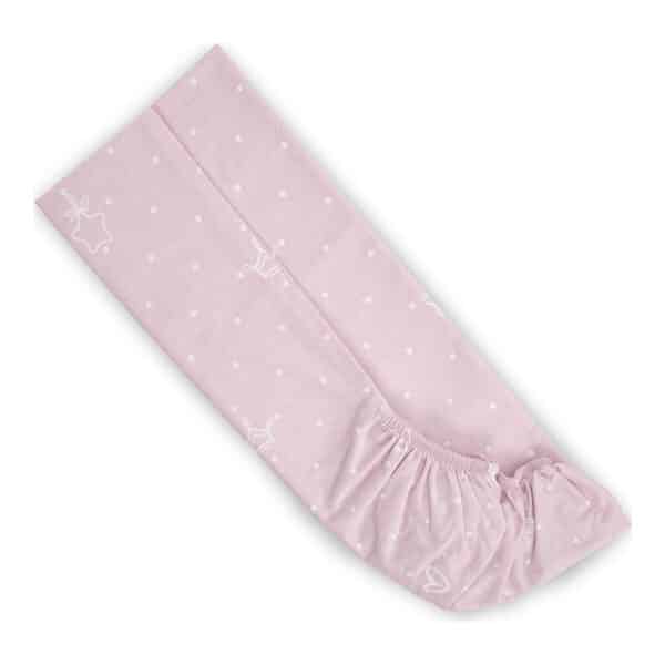 Σεντόνι με Λάστιχο για λίκνο 98x65εκ Lorelli Little Bear Pink