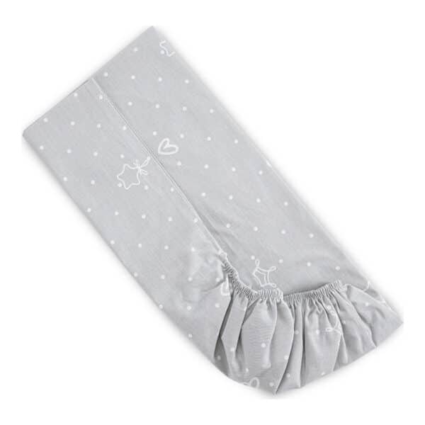 Σεντόνι με Λάστιχο για λίκνο 98x65εκ Lorelli Little Bear Grey