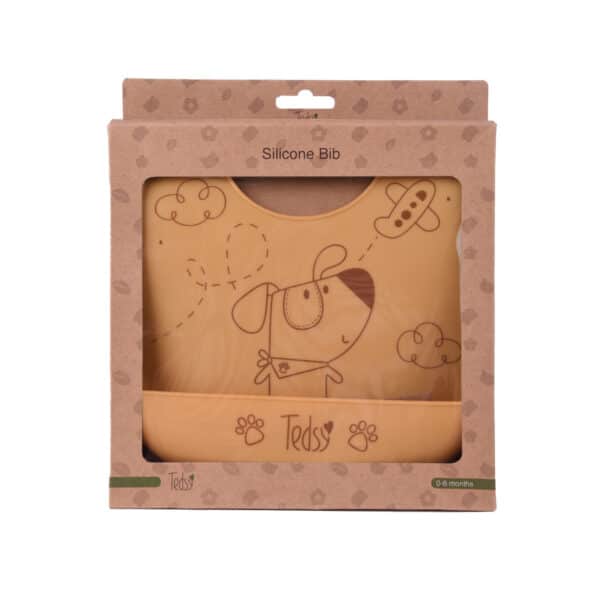 Σαλιάρα Σιλικόνης Amek Toys Dog Yellow
