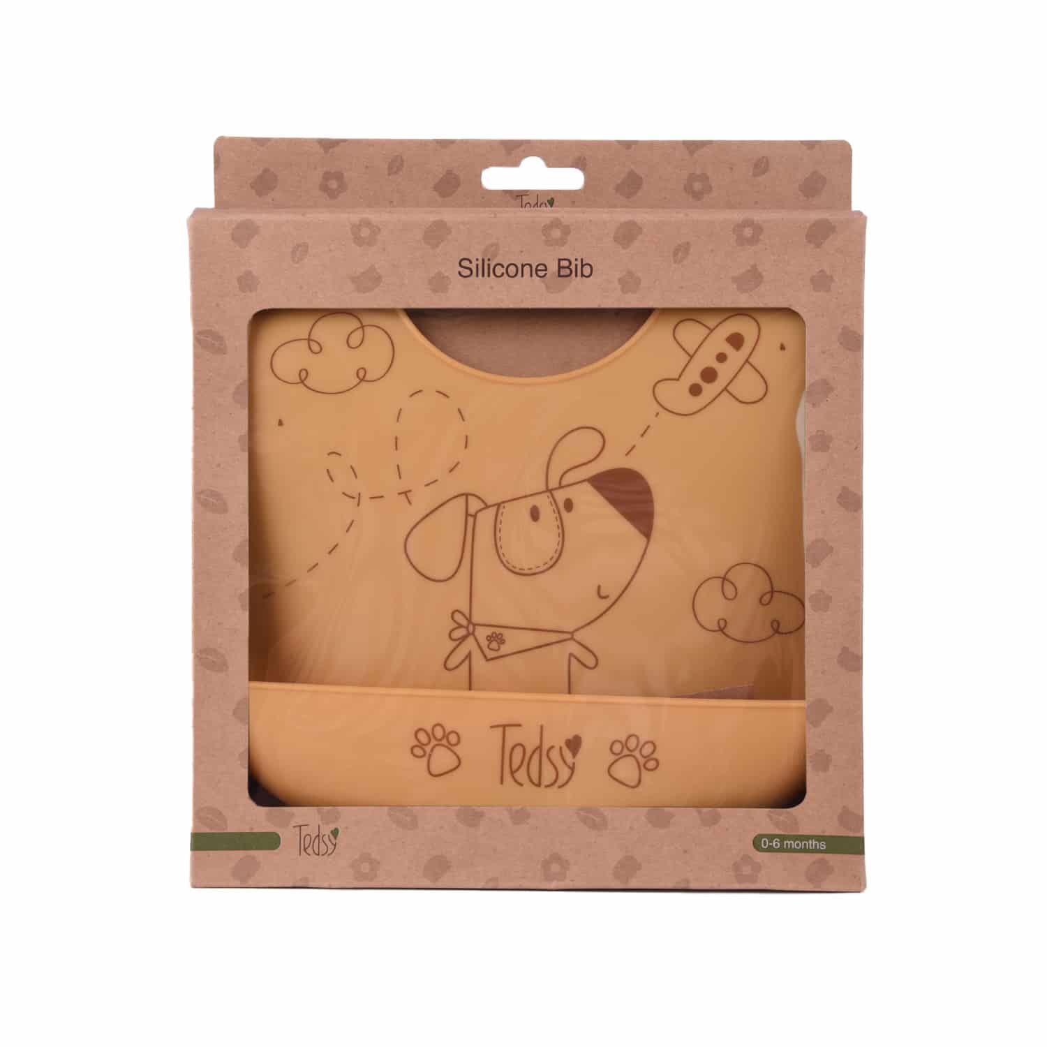 Σαλιάρα Σιλικόνης Amek Toys Dog Yellow