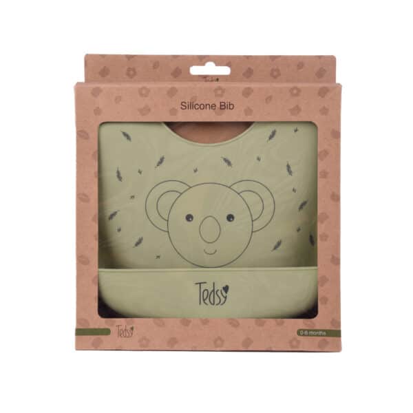 Σαλιάρα Σιλικόνης Amek Toys Koala Green