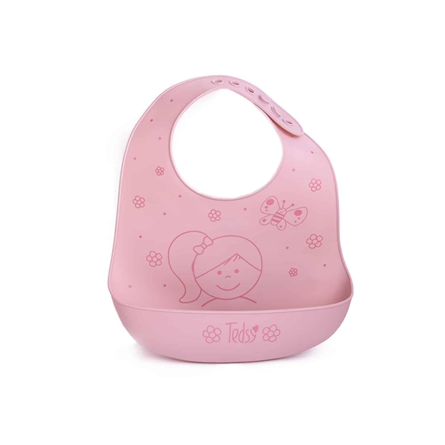 Σαλιάρα Σιλικόνης Amek Toys Doll Pink