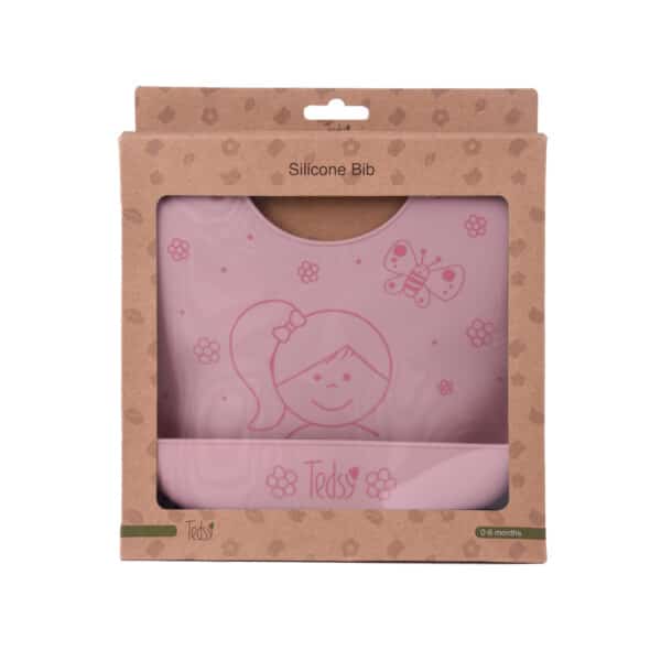 Σαλιάρα Σιλικόνης Amek Toys Doll Pink