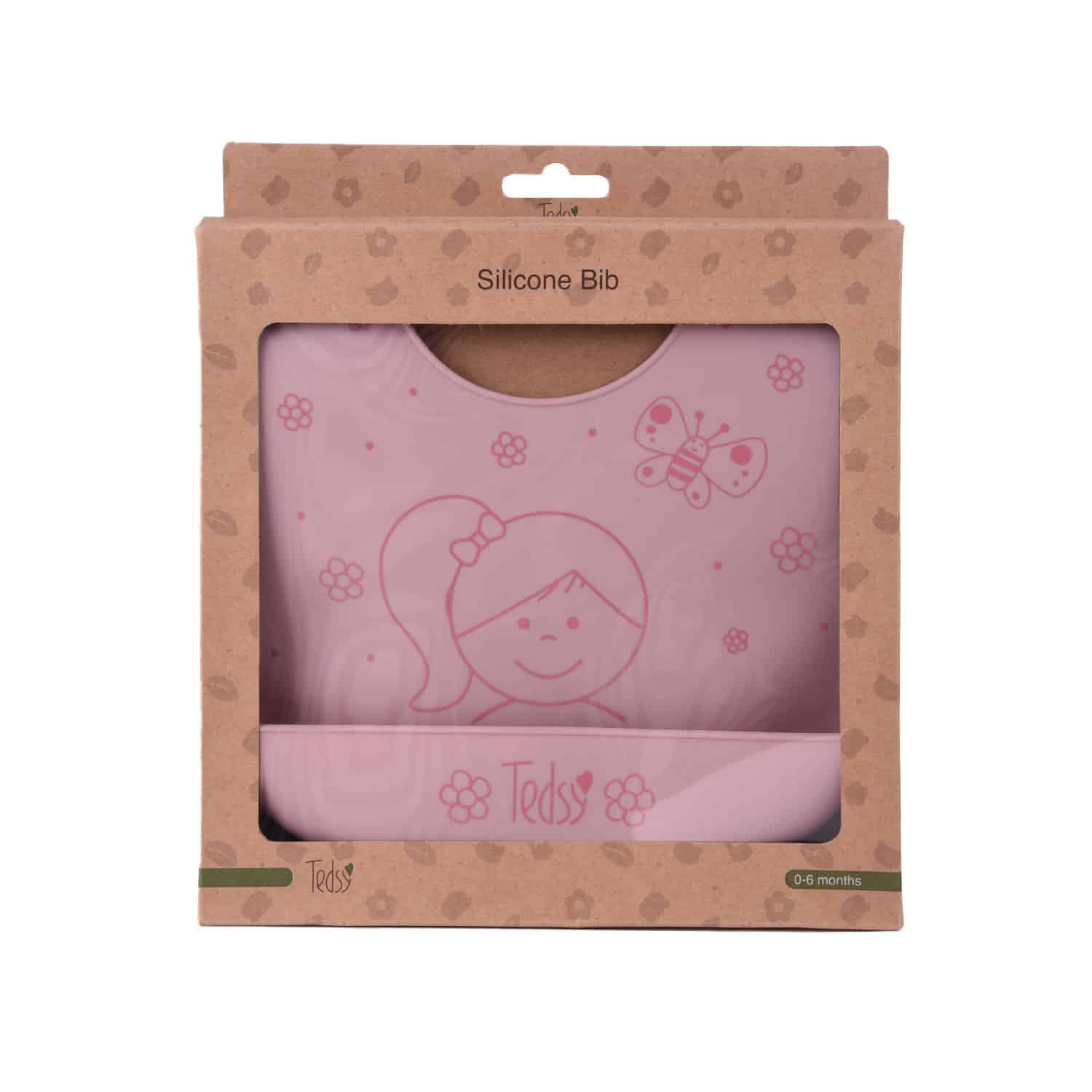 Σαλιάρα Σιλικόνης Amek Toys Doll Pink