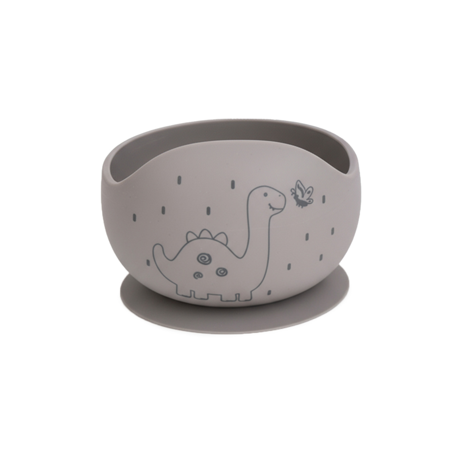 Μπολ σιλικόνης Amek Toys Dino Grey/Green