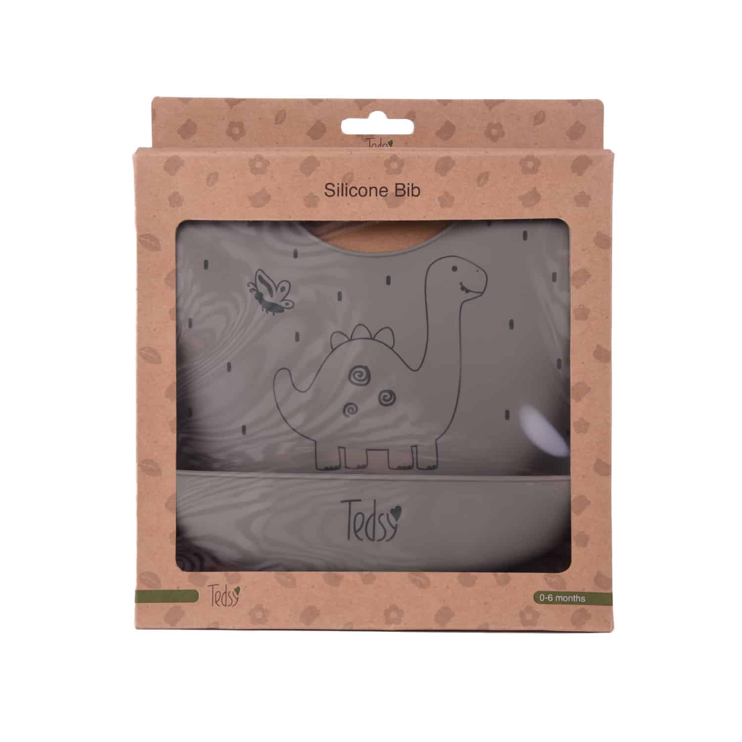 Σαλιάρα Σιλικόνης Amek Toys Dino Grey-Green