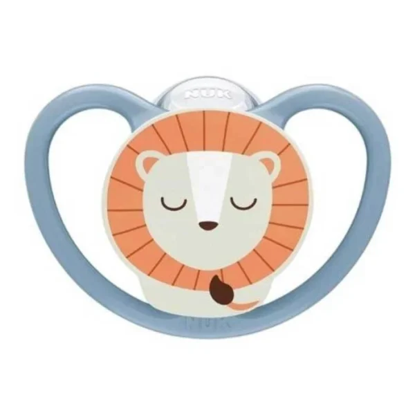 Πιπίλα Σιλικόνης 18-36 Μηνών Nuk Perfect Match Air Night Lion