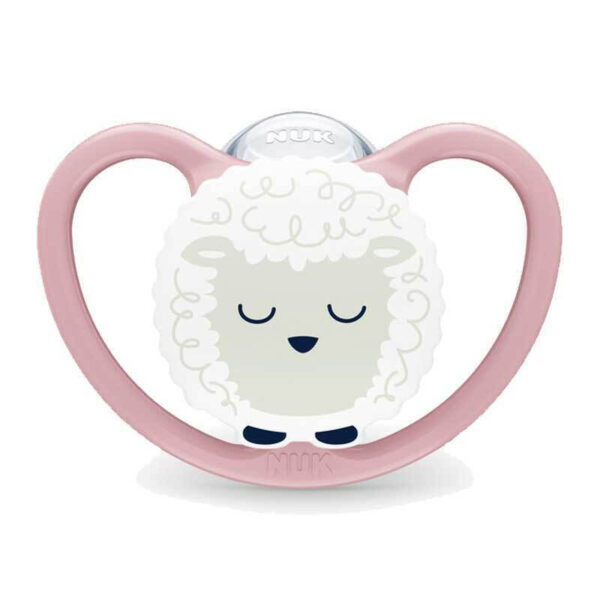 Πιπίλα Σιλικόνης 18-36 Μηνών Nuk Perfect Match Air Night Sheep
