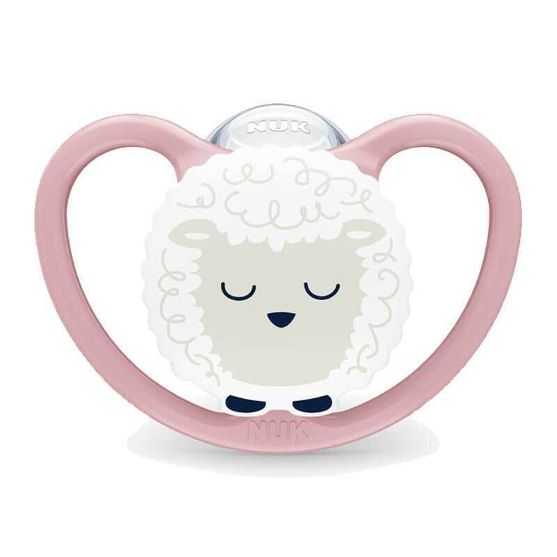 Πιπίλα Σιλικόνης 18-36 Μηνών Nuk Perfect Match Air Night Sheep