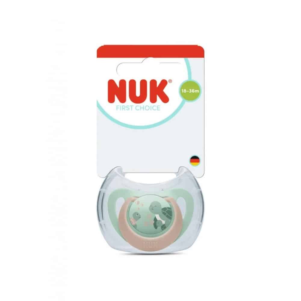 Πιπίλα Σιλικόνης 1τμχ 18-36M Nuk First Choice Turtle