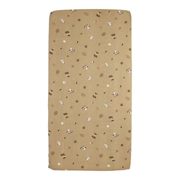 Σεντόνι με Λάστιχο 70×140/150cm Meyco Jersey Forest Animals Sand