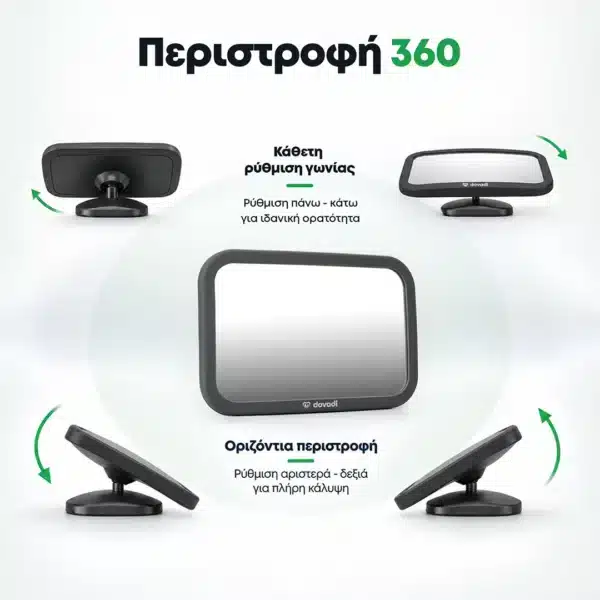 Βρεφικός Καθρέφτης Αυτοκινήτου 360° Dovadi ClearView