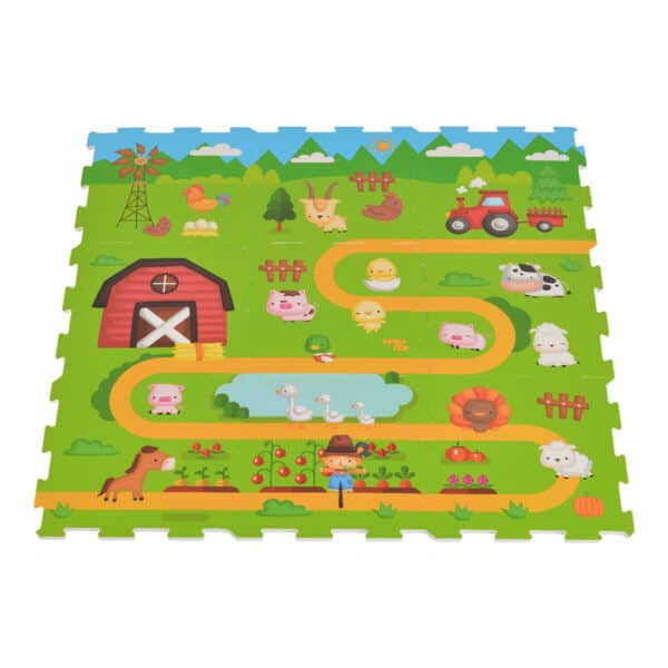 Μαλακό Χαλάκι Παζλ 9τμχ MONI Toys Farm 0341