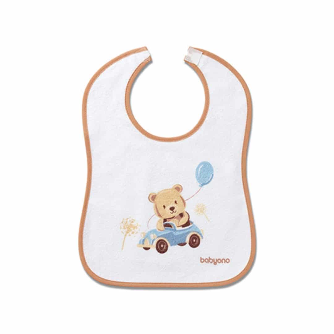 Σαλιάρα Βαμβακερή - Αδιάβροχη 9m+ BabyOno Μπεζ