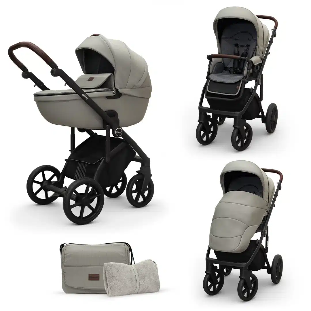 Πολυκαρότσι 2 σε 1 Dovadi Atta Luxe Grey