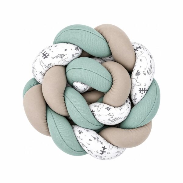 Πάντα Πλεξούδα 200x19εκ Baby Star Vert De Gris Μoka Larvik