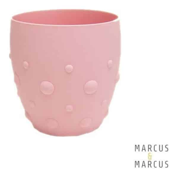 Παιδικό εκπαιδευτικό ποτήρι σιλικόνης 24M+ Marcus & Marcus Ροζ